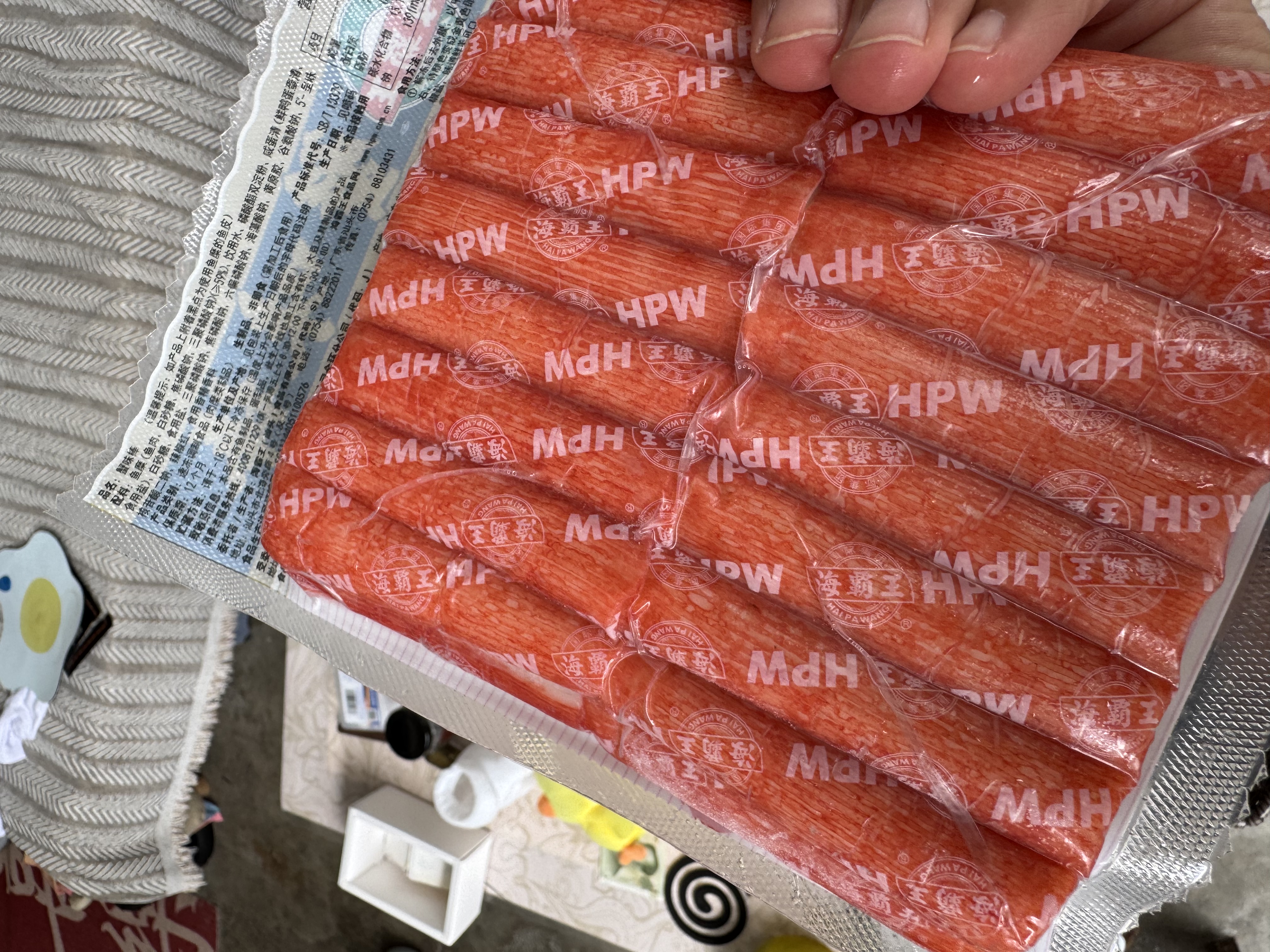 海霸王蟹味棒 500g/包 蟹味蟹柳 减脂 寿司 火锅烧烤食材 实拍图