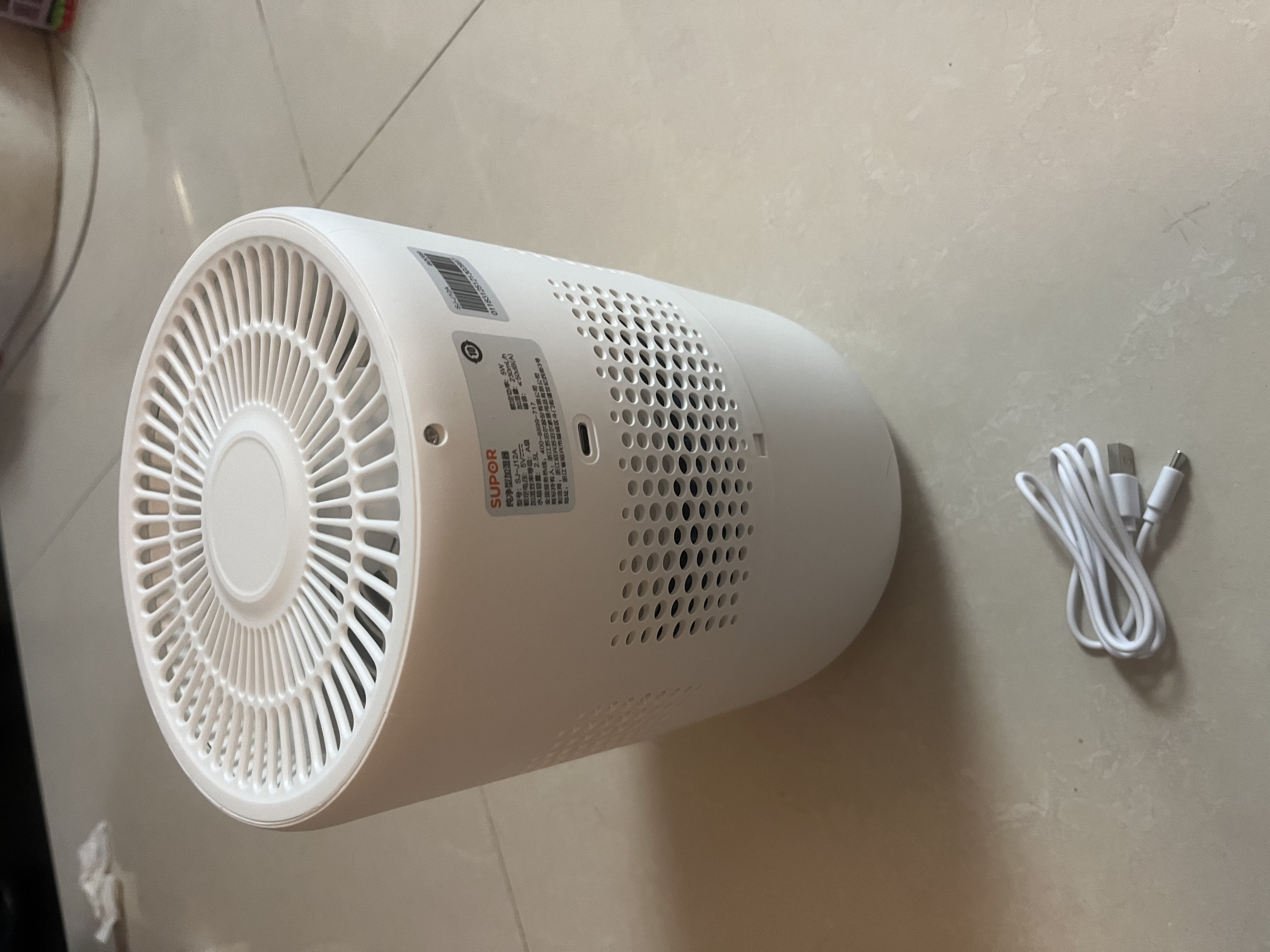 苏泊尔（SUPOR）加湿器无雾桌面轻音办公室宿舍家用卧室母婴除菌无雾冷蒸发加湿器空气净化器一体鼻炎救星团购礼品 SJ-J12A 实拍图
