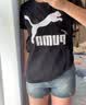 彪马（PUMA）纯棉宽松百搭休闲短袖T恤男女款夏季运动上衣688958 黑色-01 L (180/100A) 实拍图