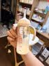 贝亲（Pigeon）自然离乳 PPSU重力球吸管双把手奶瓶 330mL 12月+ AA253 实拍图