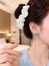KRISTEN JUDI蓝色耳环女银针花朵珍珠流苏耳钉妈妈耳饰无耳洞蚊香盘耳夹520礼 无耳洞耳夹款-送女友老婆闺蜜 浪漫实用礼物礼盒包装 实拍图