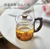 忆壶茶泡茶杯玻璃大容量绿茶喝水杯子耐热木把男士办公家用茶具 实拍图