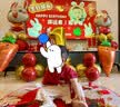 COSMICKISS周岁男宝宝衣服宝宝一周岁衣服汉服男童夏季套装周岁礼新中式国风 飞龙在天两件套 100 【 建议2-3岁】90cm-100cm 晒单实拍图