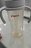 贝亲（Pigeon）自然成长翻盖直饮吸管 大童奶瓶330ml 经典款 18月+  AA278 实拍图
