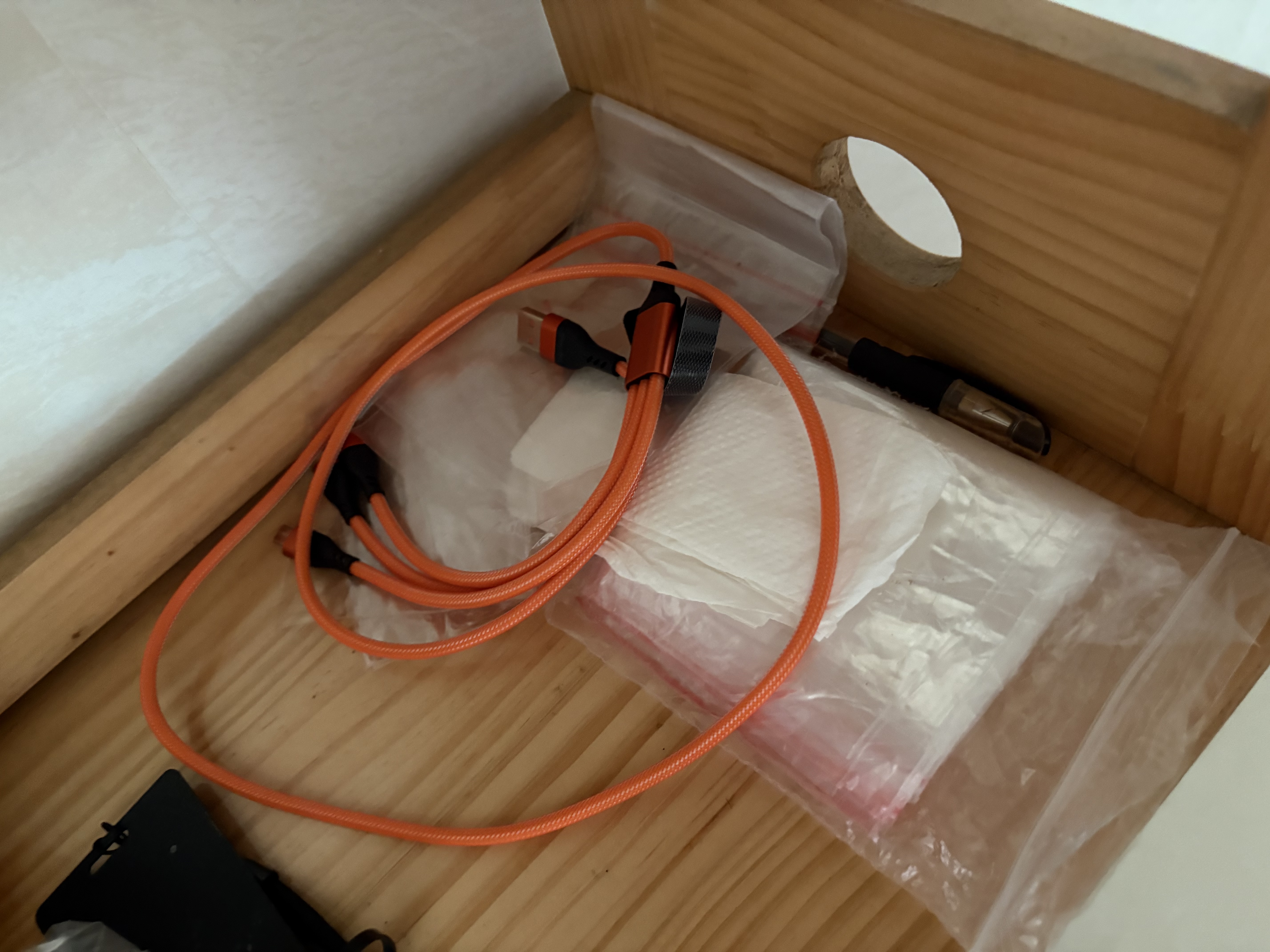 OKSJ【超级快充】充电器三合一快充头数据线套装多头Type-c安卓直插20W一拖三苹果14/13/手机车载 实拍图