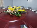 吕姆克仿真花假花绢花塑料花居家餐桌装饰摆件3头香槟色洋牡丹6支装5913 实拍图