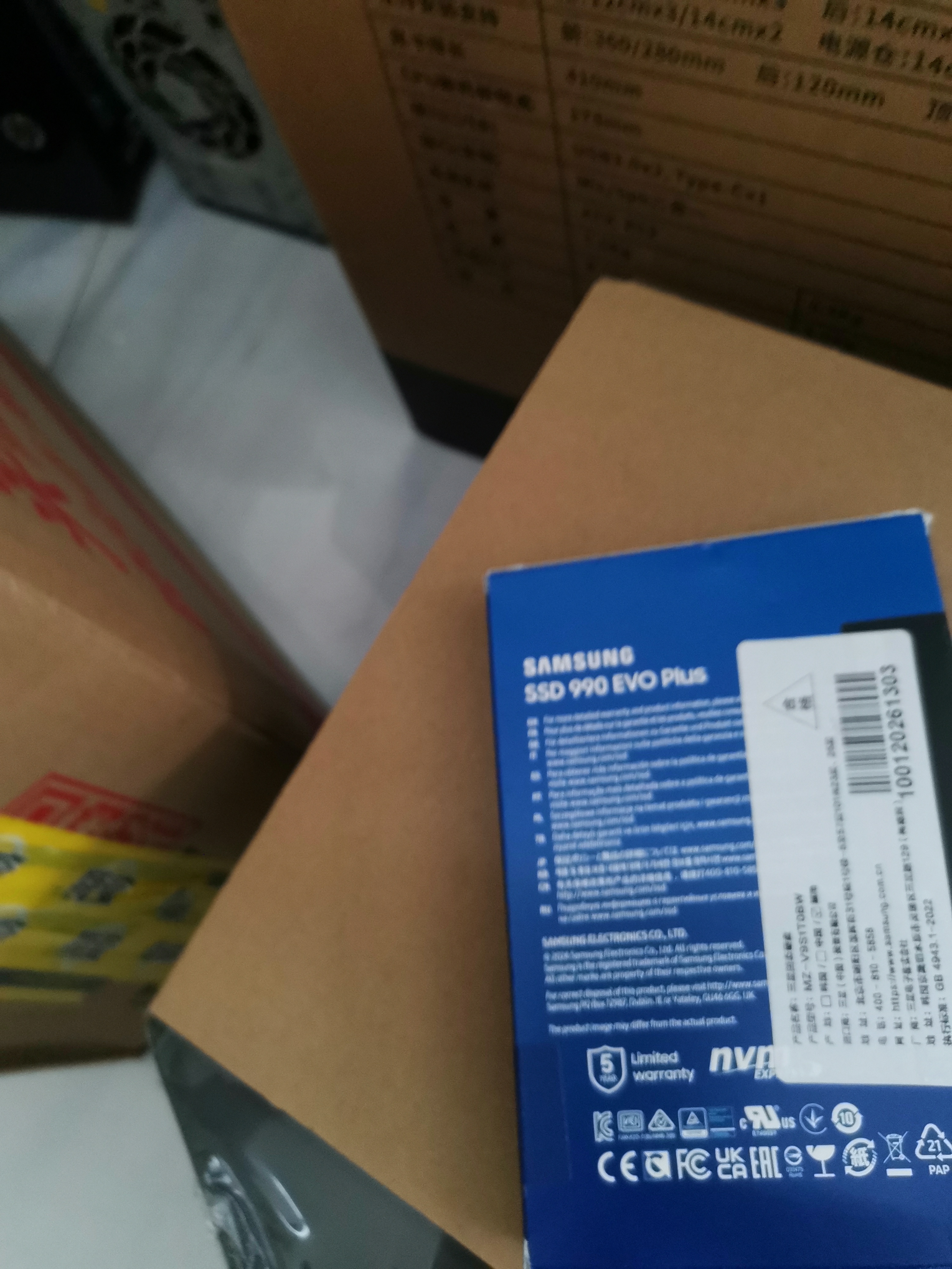 三星（SAMSUNG）1TB SSD固态硬盘 M.2接口(NVMe协议PCIe4.0*4/5.0*2)读速7150MB/S 990 EVO Plus 实拍图