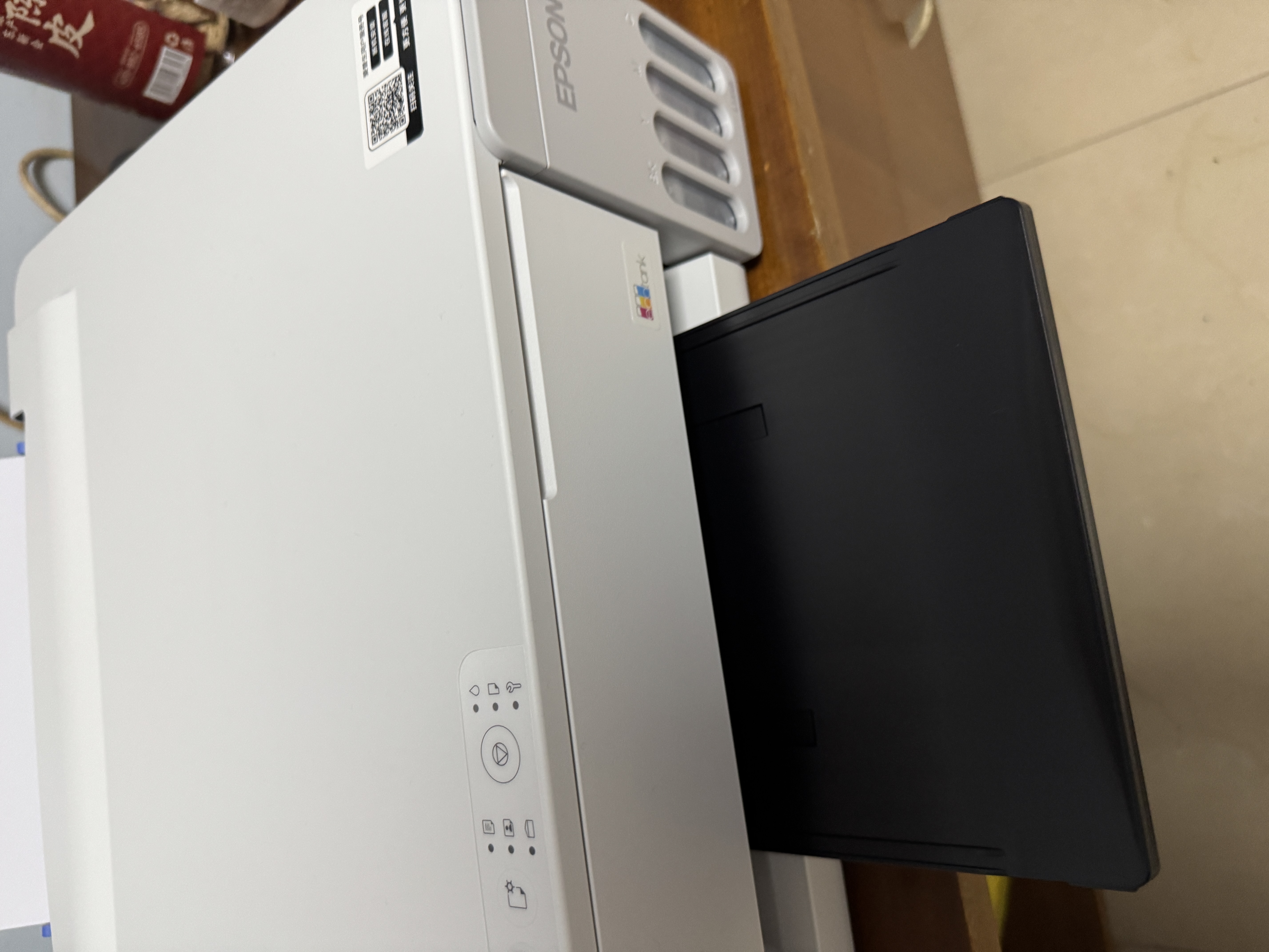 爱普生（EPSON）【6代新品】L1358 墨仓式A4彩色无线单功能家用打印机 家用/办公 AI学习打印机（微信/远程打印） 实拍图