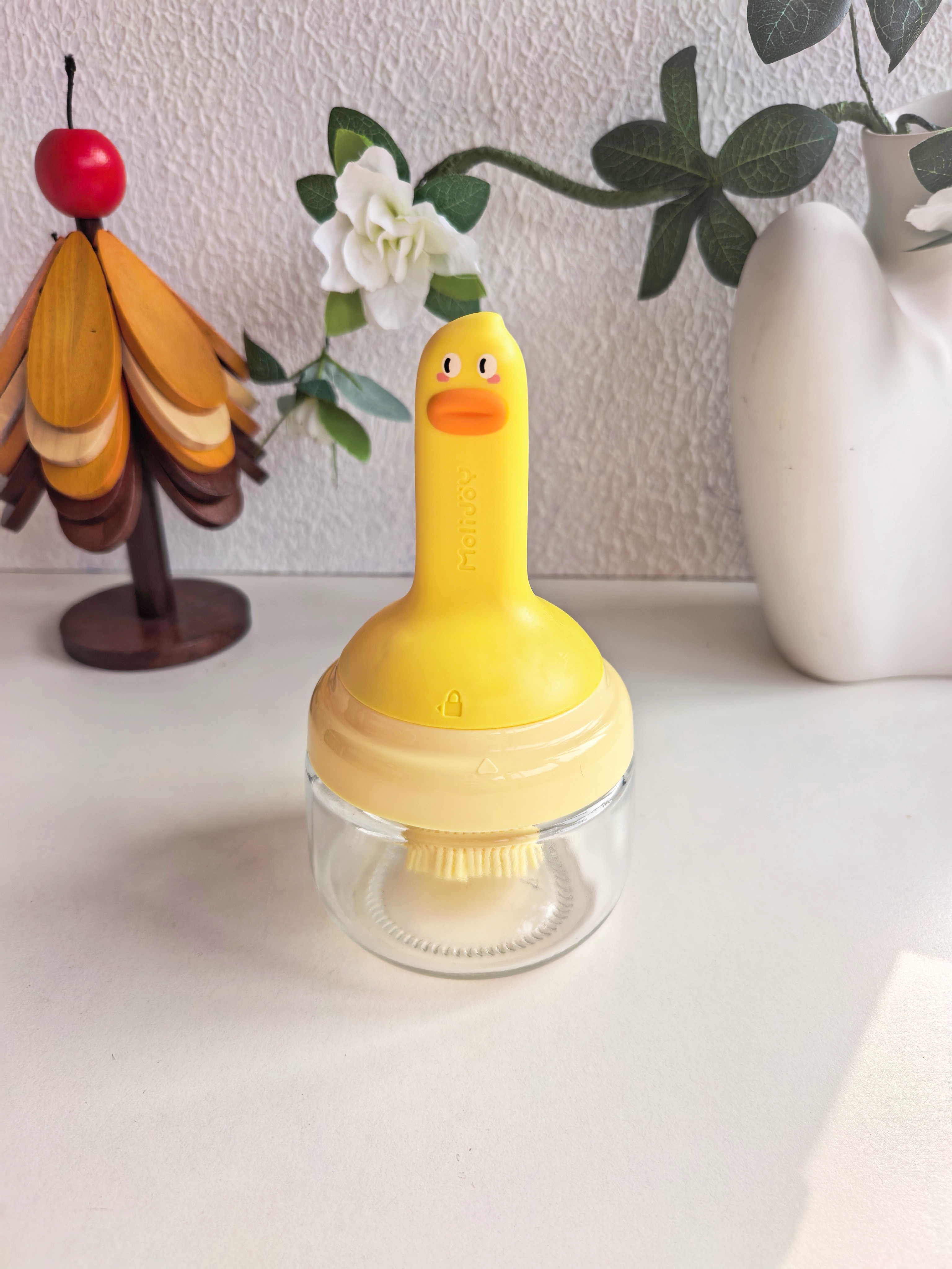 双枪（Suncha）油刷瓶大肚鸭 食品级耐高温油瓶厨房硅胶刷烘焙烧烤刷涂油露营 实拍图