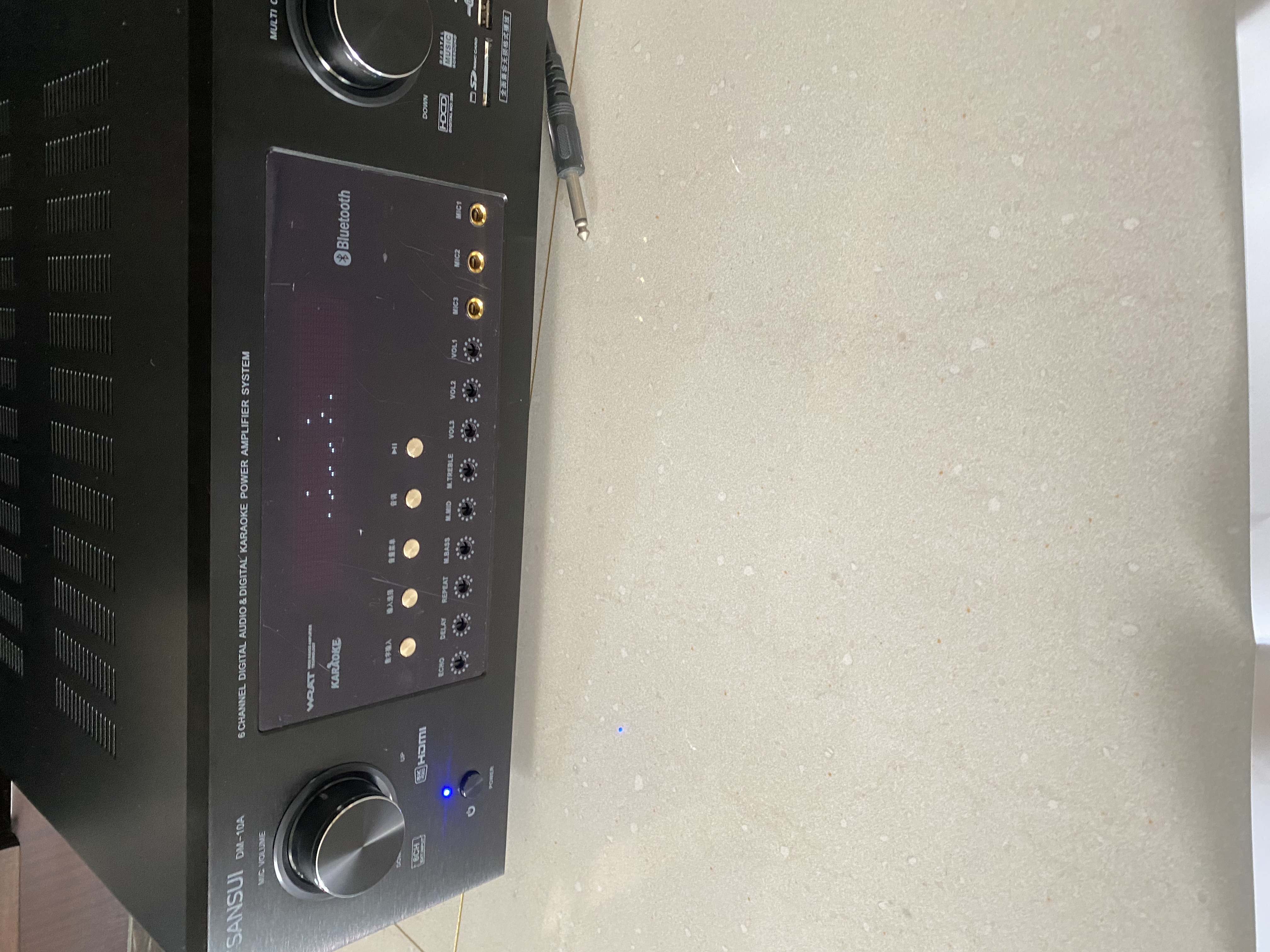 山水（SANSUI）DM-10A 家庭影院功放机 音响 音箱 5.1声道功放 大功率 支持智能蓝牙/USB 黑色 旗舰版 实拍图