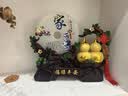 礼之源 招财葫芦平安扣摆件 天然玉石工艺品 家居客厅玄关酒柜装饰品 沙金色福禄平安扣家和万事兴 实拍图