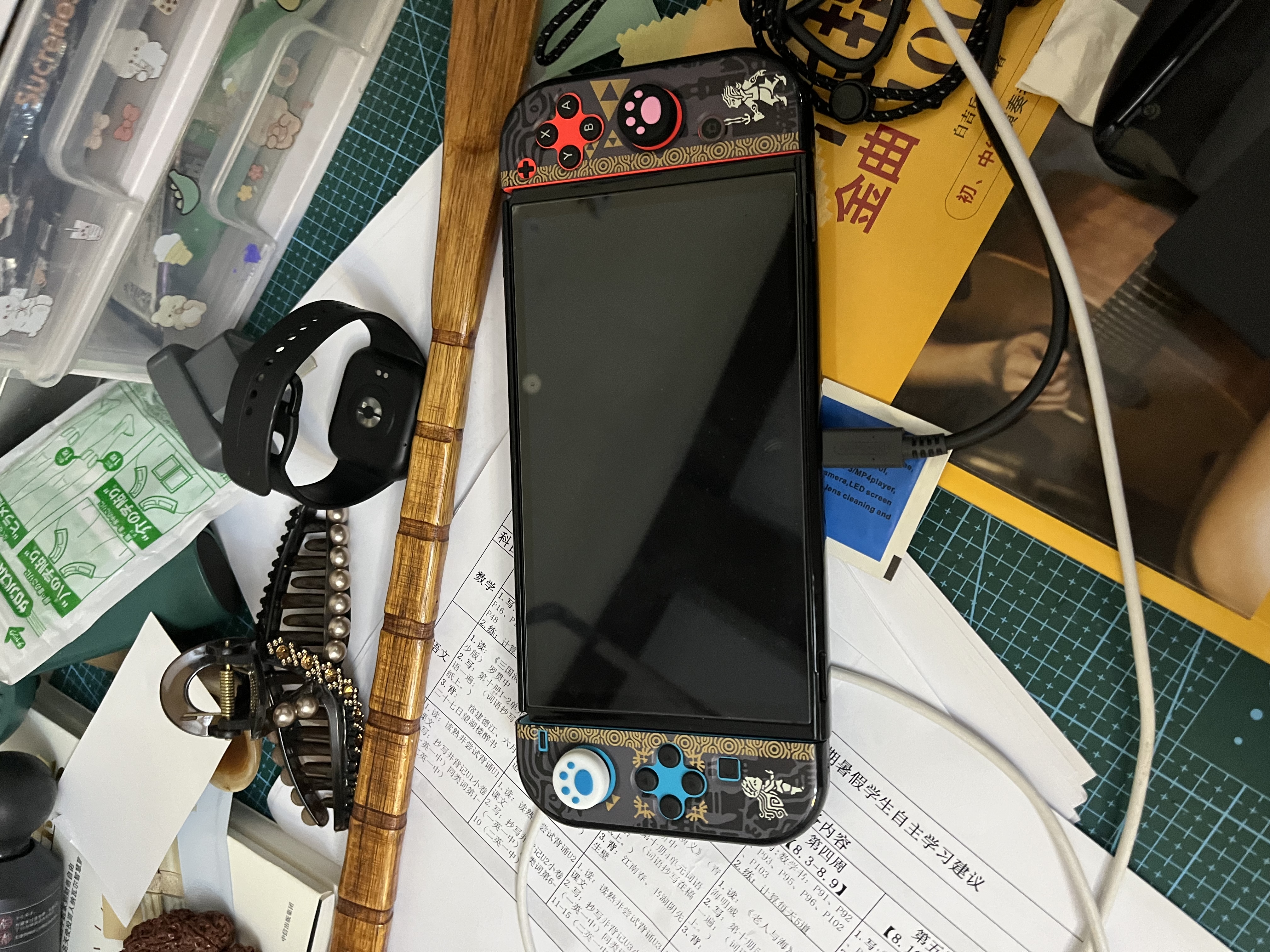任天堂（Nintendo）【国内保税仓】Switch2/1代 OLED/续航加强日版/港版便携家用ns体感游戏机掌机 港版OLED红蓝+双人成行 实拍图