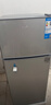 奥克斯小冰箱家用小型迷你冷藏冷冻两用出租房宿舍用节能省电寝室办公室电冰箱 【节能省电】186银色【高效保鲜 铜管速冷】70L 实拍图
