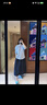 MUJI 女式 汉麻水洗衬衫领长袖衬衫女士女装衬衣外套内搭上衣女款春夏 萨克森蓝条纹 M （160/84A ） 实拍图