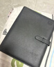 法拉蒙笔记本本子A5加厚记事本商务羊巴皮面复古笔记本文具工作日记本会议记录本办公文具可定制 黑色 实拍图