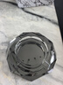 星利强烟灰缸水晶玻璃高端大气档次轻奢高级家用客厅办公室大号烟缸 18CM八角镀黑 实拍图