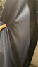 真维斯（Jeanswest）牛仔裤女夏季高腰显瘦显高设计感直筒拖地阔腿长裤子女深蓝色L 实拍图