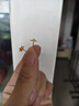 中国黄金（CHINA GOLD）黄金耳钉女士999足金雪花耳钉一对生日礼物送女朋友老婆 【京速达】足金耳钉约0.8g【甄选礼盒】 实拍图