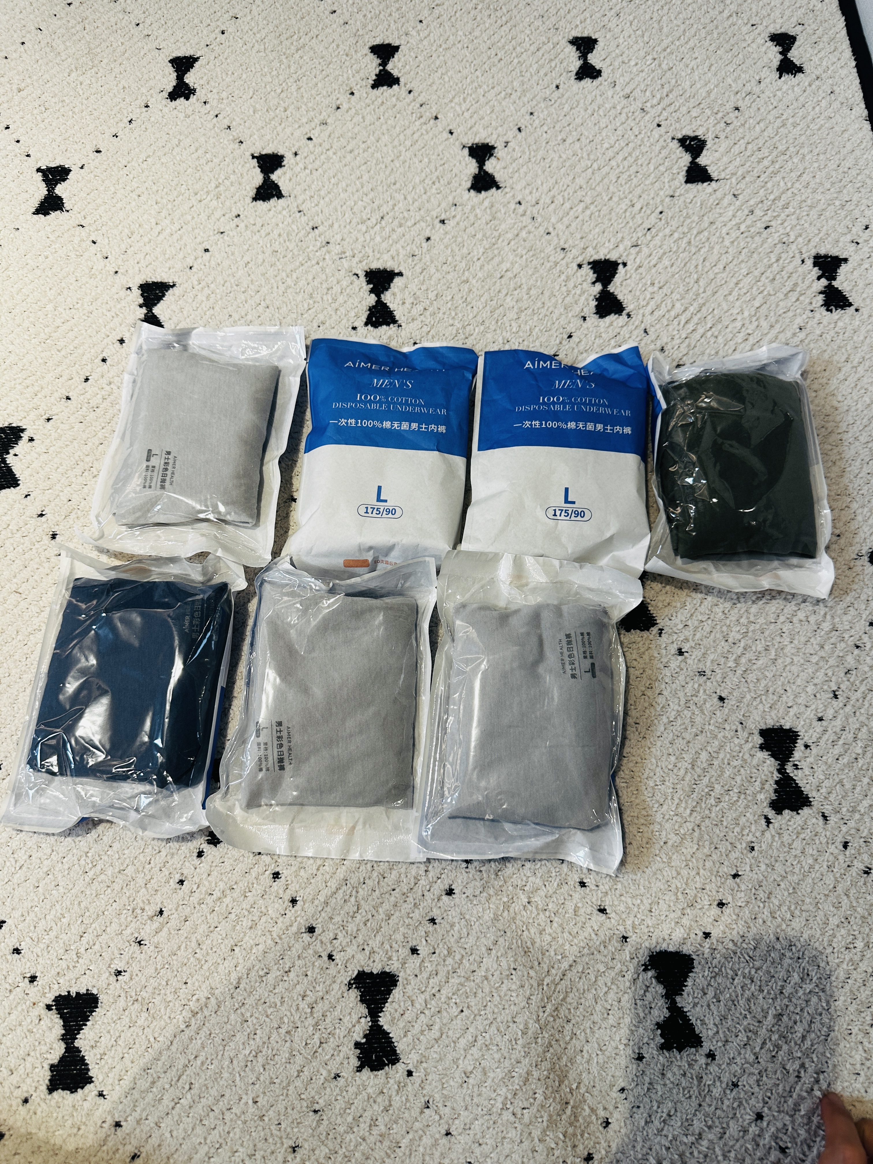 爱慕一次性内裤免洗EO灭菌100%纯棉10A抗菌差旅日抛男士内裤【7条装】 实拍图