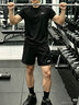 李宁（LI-NING）短裤男夏季速干冰丝透气宽松休闲运动裤子跑步健身美式篮球五分裤 经典黑-速干 【拉链口袋 速干透气】【店长推荐】 XL /180 (145-170斤) 实拍图