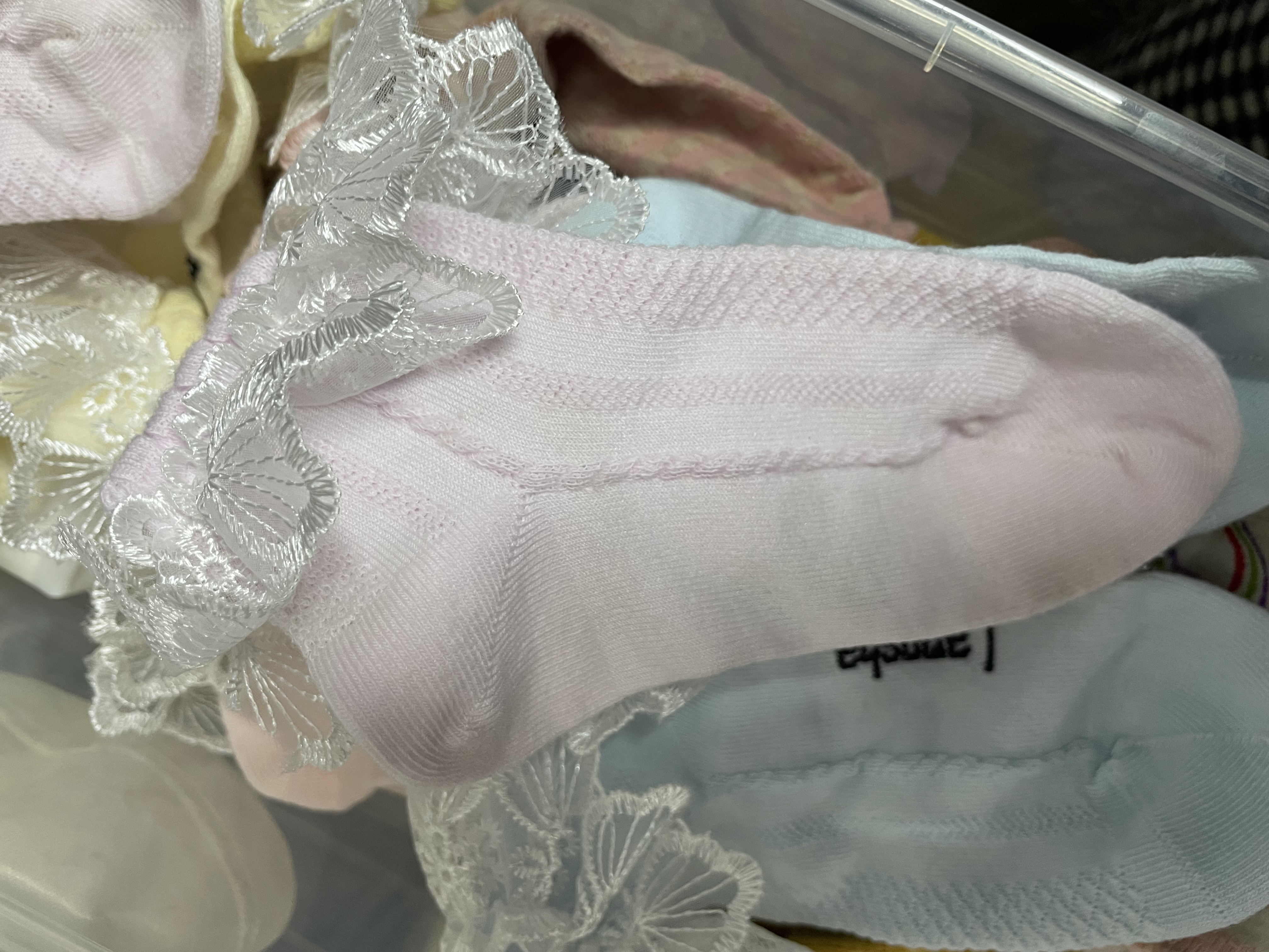 浪莎儿童袜子女童夏季薄款蕾丝花边舞蹈袜可爱百搭公主袜 五色各一 实拍图