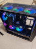 长城（Great Wall）冰霜X3黑色电脑机箱（MATX/360水冷位/磁吸翻门/细网孔金属面板/U3/9风扇位/五槽PCI/兼容5080） 实拍图