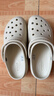 卡骆驰（CROCS）【预售】白鹿同款经典云朵洞洞鞋时尚百搭女鞋花园鞋|206750 骨白色-2Y2(含智必星)【预售】 34 (210mm) 实拍图