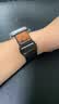MSSM适用苹果手表表带apple watch尼龙回环iwatch表带S11/ultra3/S10/9/SE3运动腕带 黑色44/45/46/49 实拍图