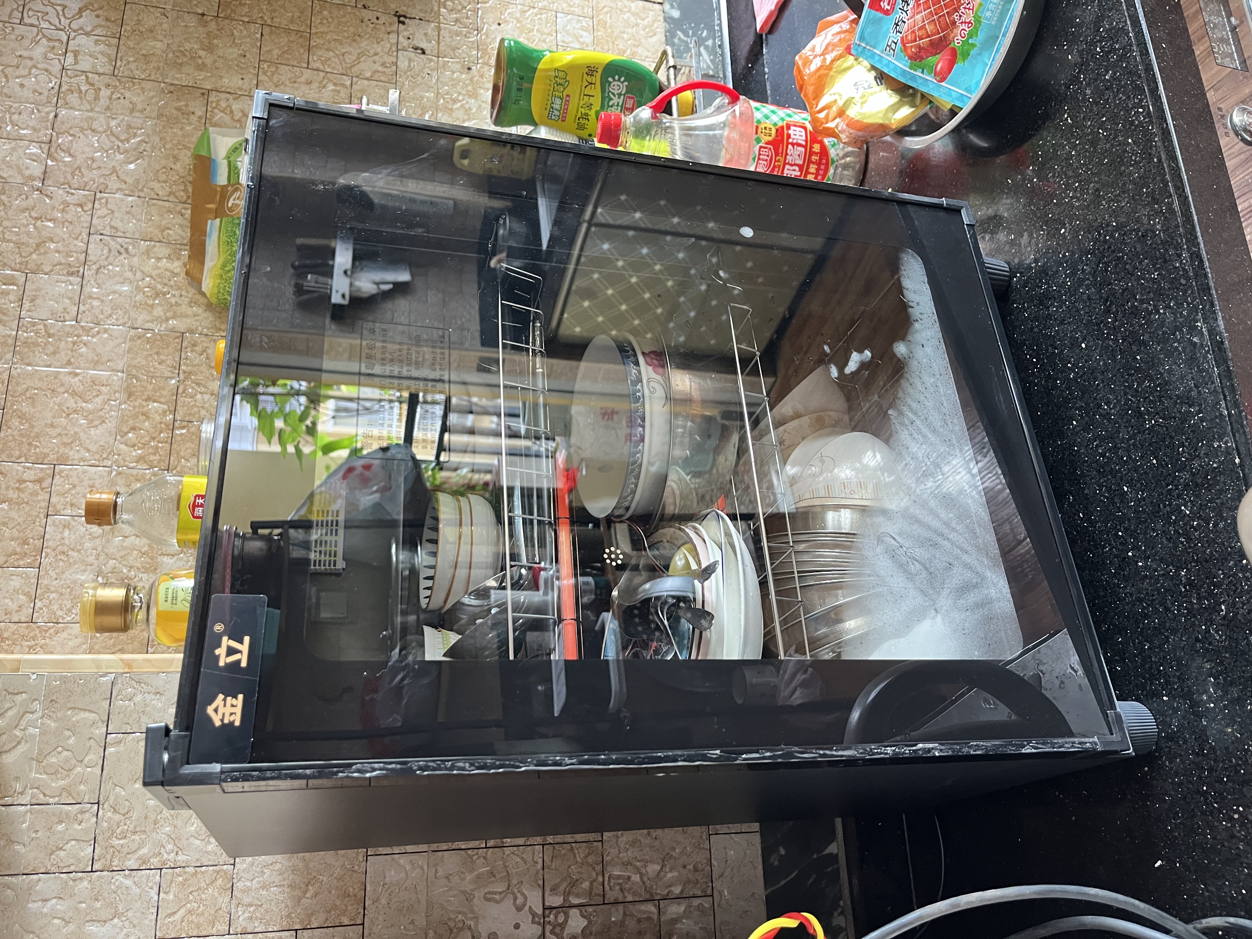 金立厨电消毒柜立式消毒碗柜家用商用官方新款大容量餐具双门餐饮商用小型家用 【配置沥水盘单门】98型臭氧+红外线消毒+中高温 实拍图