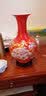 领格景德镇陶瓷器 现代时尚摆件中国红富贵牡丹落地大花瓶装饰品婚庆 富贵牡丹中号 高38cm 实拍图