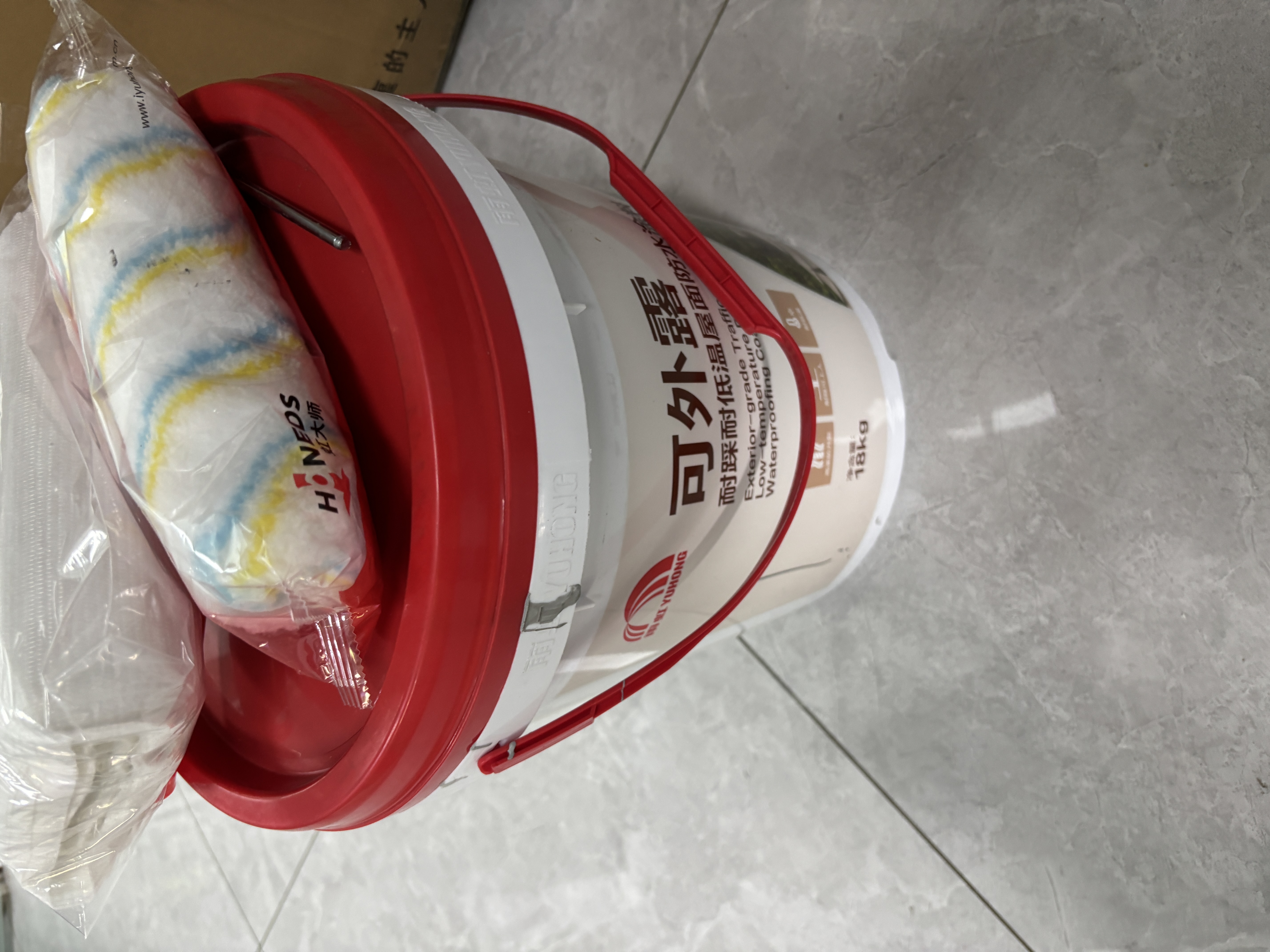 雨虹防水 楼顶屋顶防水补漏材料耐高温防晒 防水涂料屋顶防水 耐磨升级款 实拍图