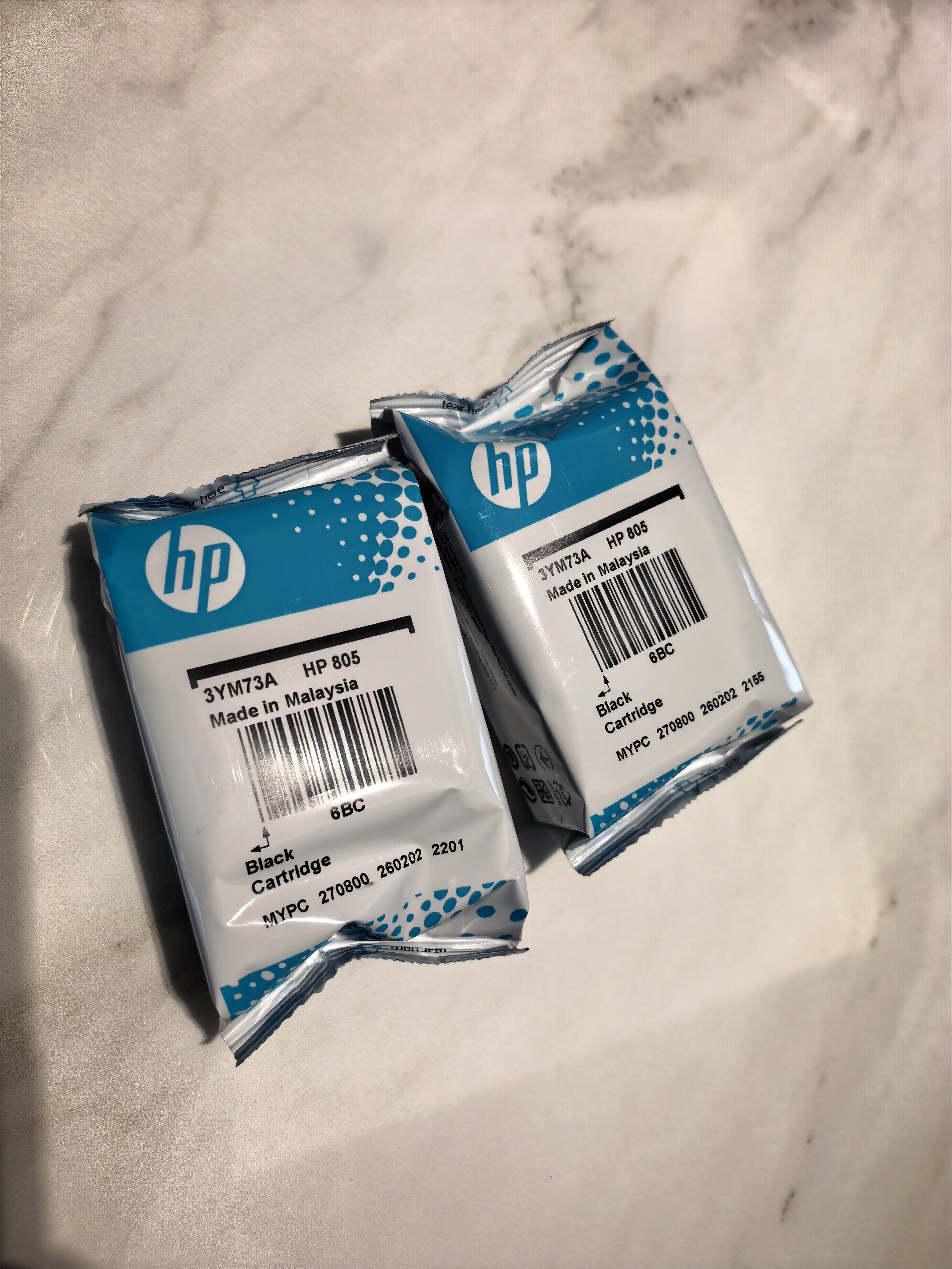 惠普（HP）805原装黑色双支装标容墨盒 适用hp deskjet 1210/1212/2330/2332/2720/2729/2722打印机 实拍图