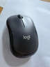 罗技（Logitech）M220 轻音鼠标 无线鼠标 办公鼠标 对称鼠标 带无线微型接收器 灰黑色 实拍图