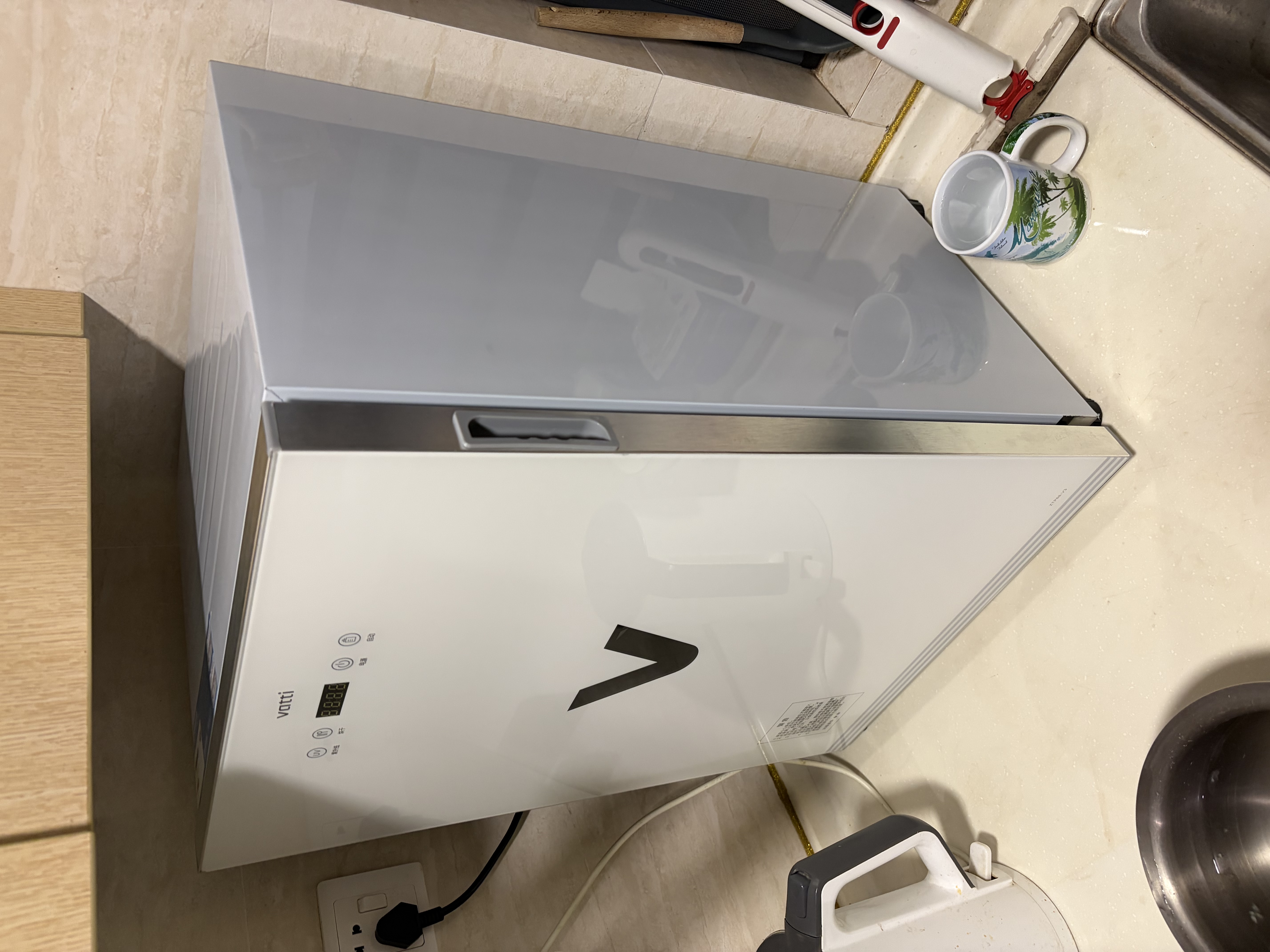 华帝（VATTI）消毒柜家用小型宝宝婴儿餐具紫外线热风烘干桌面台式消毒碗柜 ZTP68-V3 实拍图