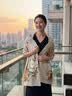 上海故事【升级加密30%】桑蚕丝真丝丝巾空调披肩礼盒送妈妈女友生日礼物 实拍图