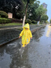 牧萌儿童雨鞋男童女童防水立体宝宝防滑耐磨卡通雨靴 挖掘机恐龙 17码 实拍图