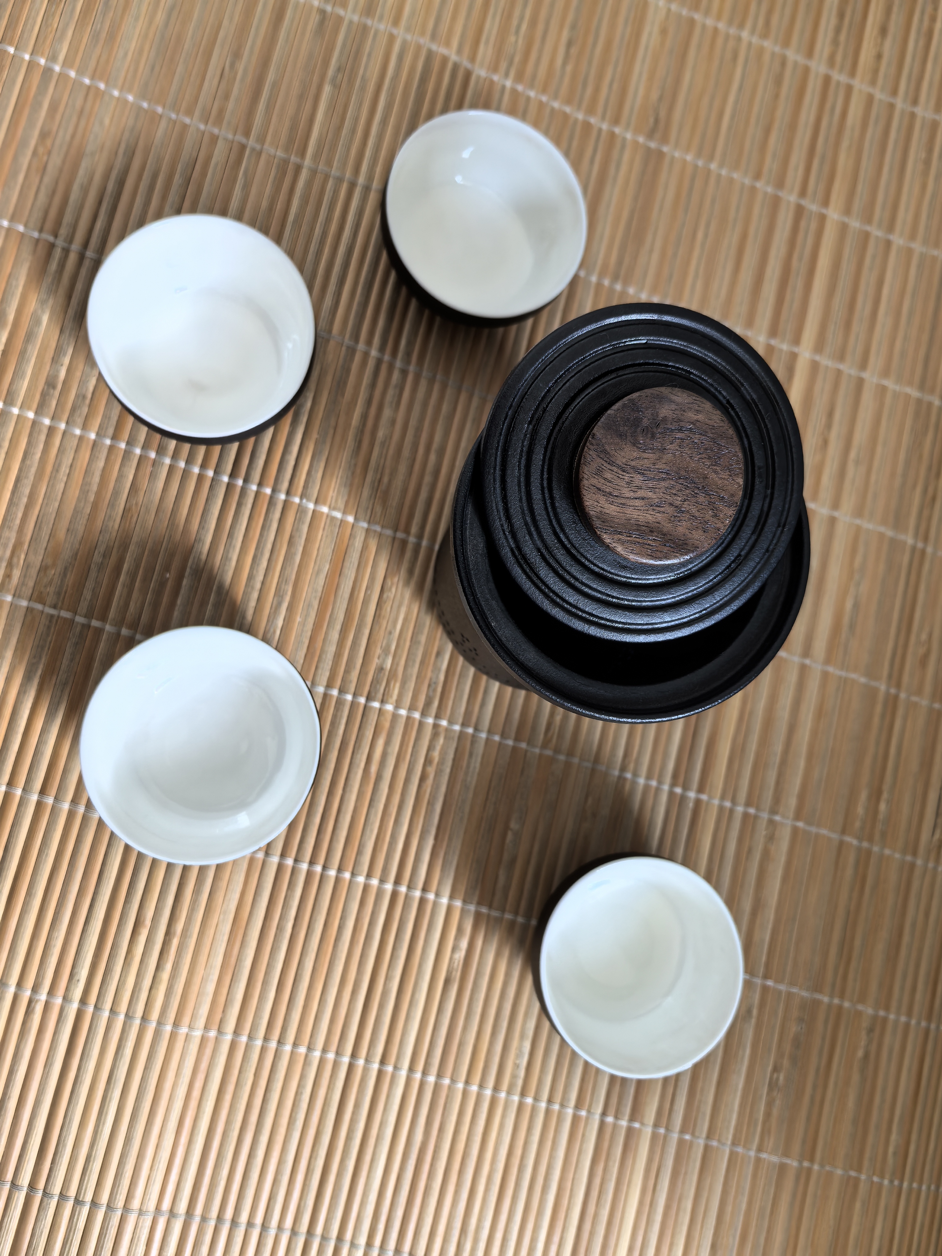 琦轩源旅行功夫茶具套装便携快客杯户外旅游陶瓷茶壶泡茶杯整套节日礼品 实拍图