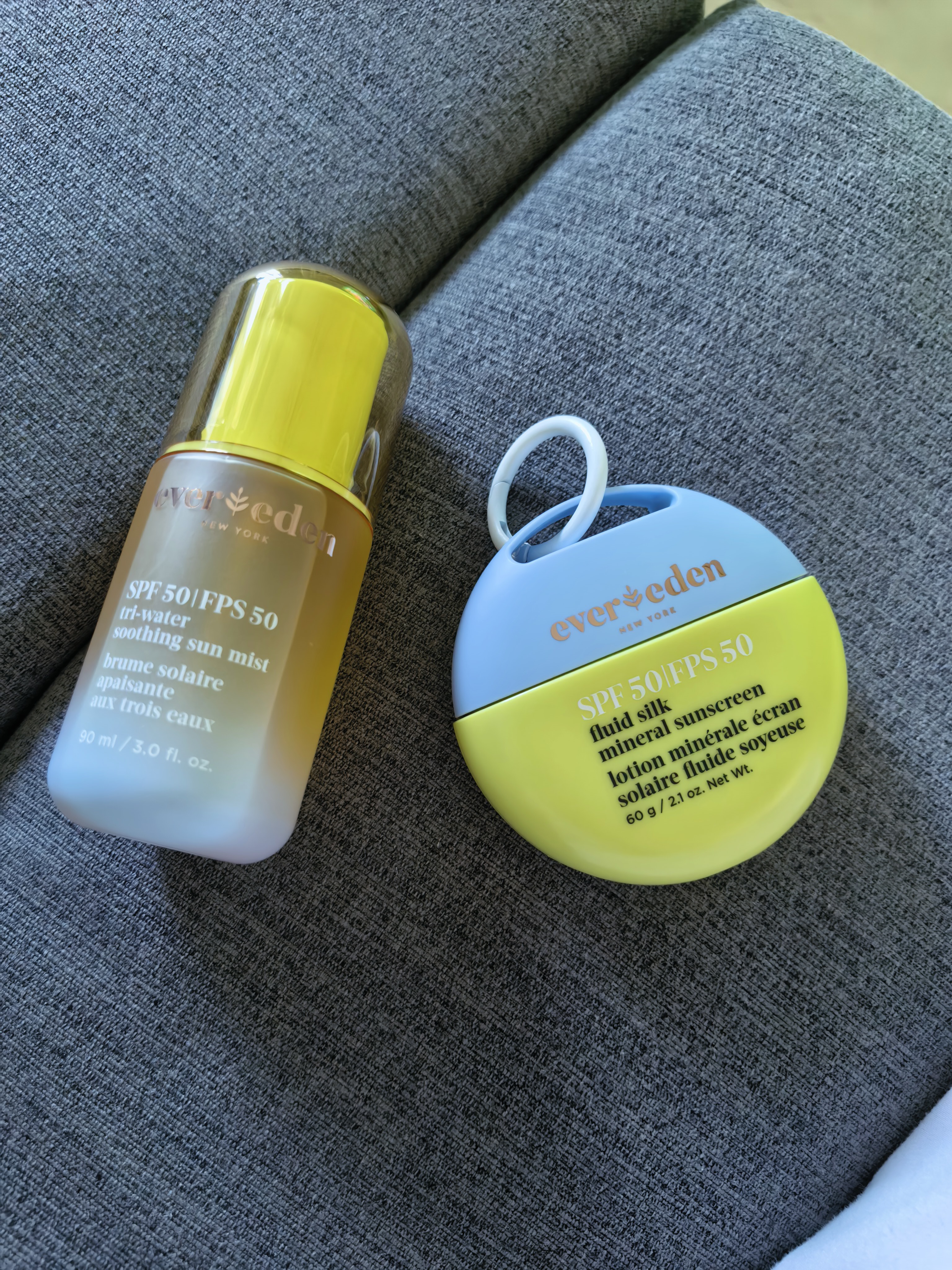 EVER EDEN儿童纯物理小圆饼防晒霜SPF50+可上飞机防晒喷雾SPF50 90ml 实拍图