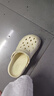 名创优品（MINISO）洞洞鞋男女夏季外穿凉鞋防滑厚底踩屎感包头凉拖鞋卡其色+海星 实拍图