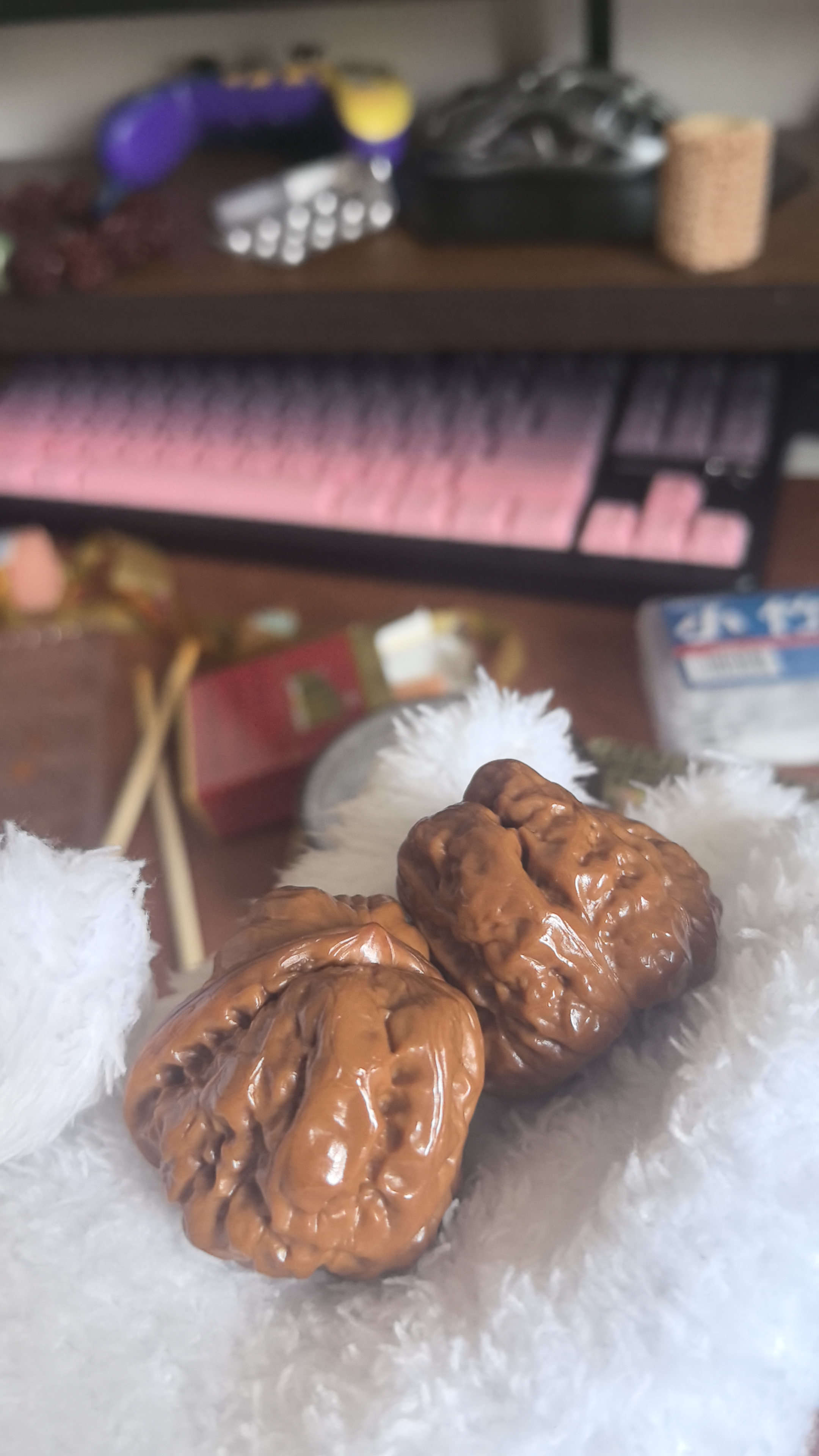 品喻（PINYU）万毛纳米文玩手套白色3双盘手串专用菩提橄榄核桃抛光盘玩手套 实拍图