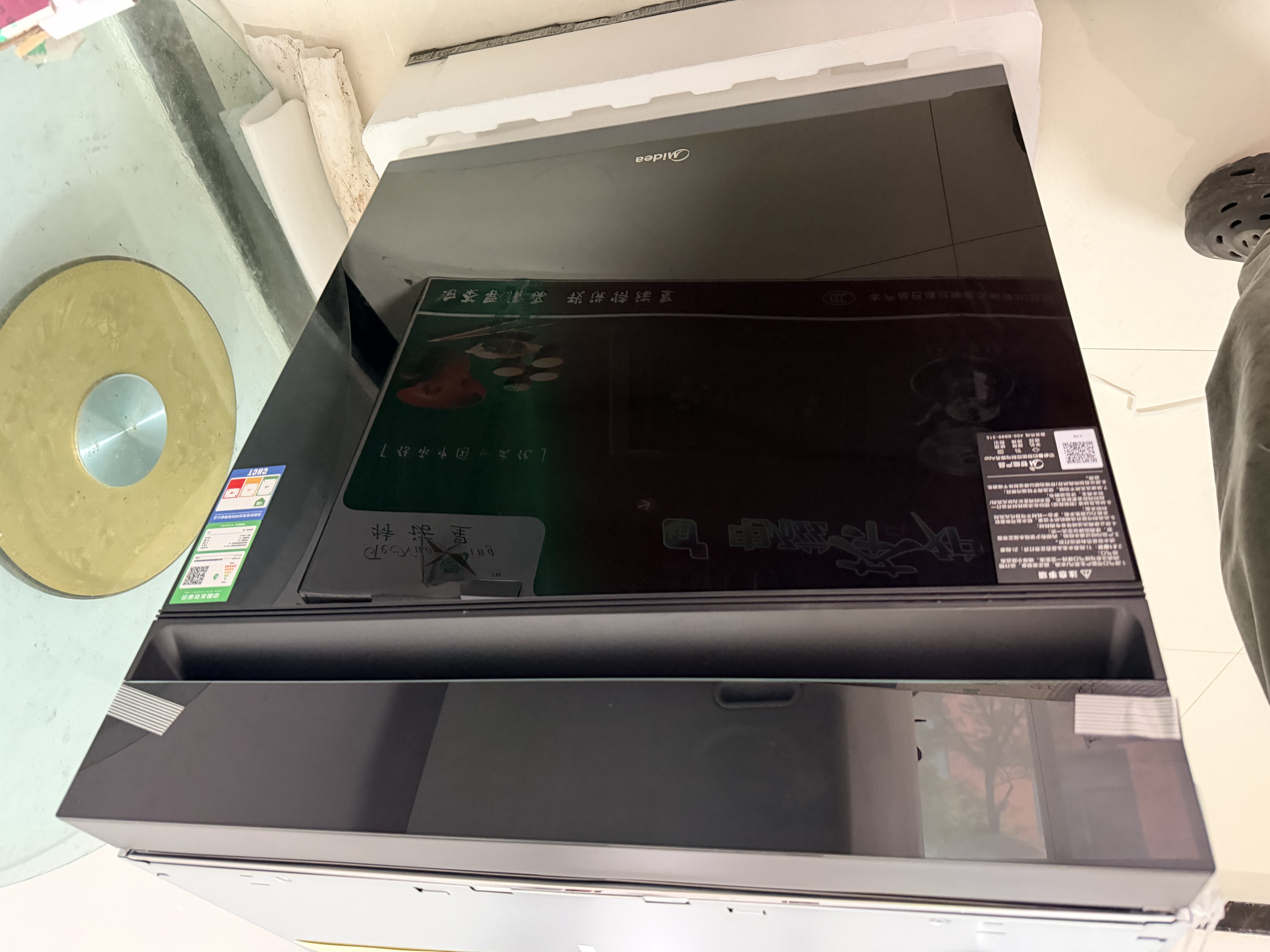 美的（Midea）【小西梅X7黑】新一级水效 洗碗机嵌入式150升以上 万向喷臂 105℃热风烘干 晶焰速干 实拍图
