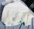 贝瑞加（Babyprints）宝宝防蚊裤2条装纯棉婴儿灯笼裤夏季薄款长裤儿童家居裤 白蓝90 实拍图