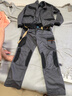 代尔塔 马克2系列工装夹克款 工作服工装裤 多工具袋设计 405108 灰色-工装裤 405109 XL 实拍图