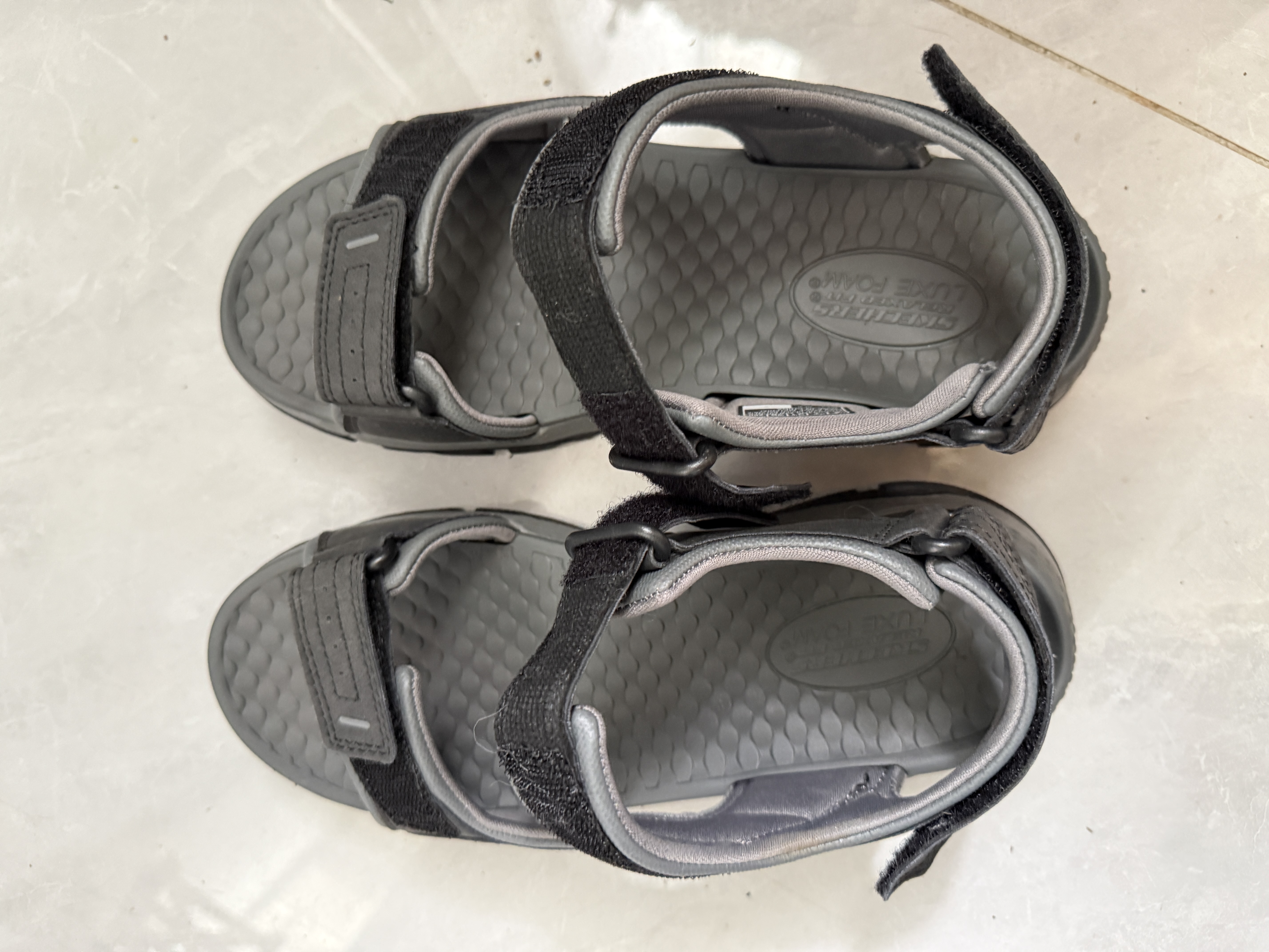 斯凯奇（Skechers）凉鞋男士户外透气沙滩鞋舒适休闲百搭轻便凉拖鞋 实拍图