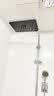 HOMK【精工】淋浴花洒喷头浴室洗澡巨幕增压一键除垢沐浴莲蓬花洒顶喷 【一拉除垢】12英寸巨幕顶喷丨电镀 一键自动除垢丨超大面板出水 实拍图