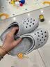 卡骆驰（CROCS）经典洞洞鞋轻便百搭女沙滩鞋包头拖鞋男鞋|10001 骨白色-2Y2(含智必星) 37 /38(230mm) 实拍图