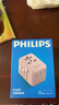 飞利浦（PHILIPS）全球通用旅行转换插头国际出国插座转换器英欧美澳标德国日本新加坡香港适用/2A1C充电 15W粉 实拍图