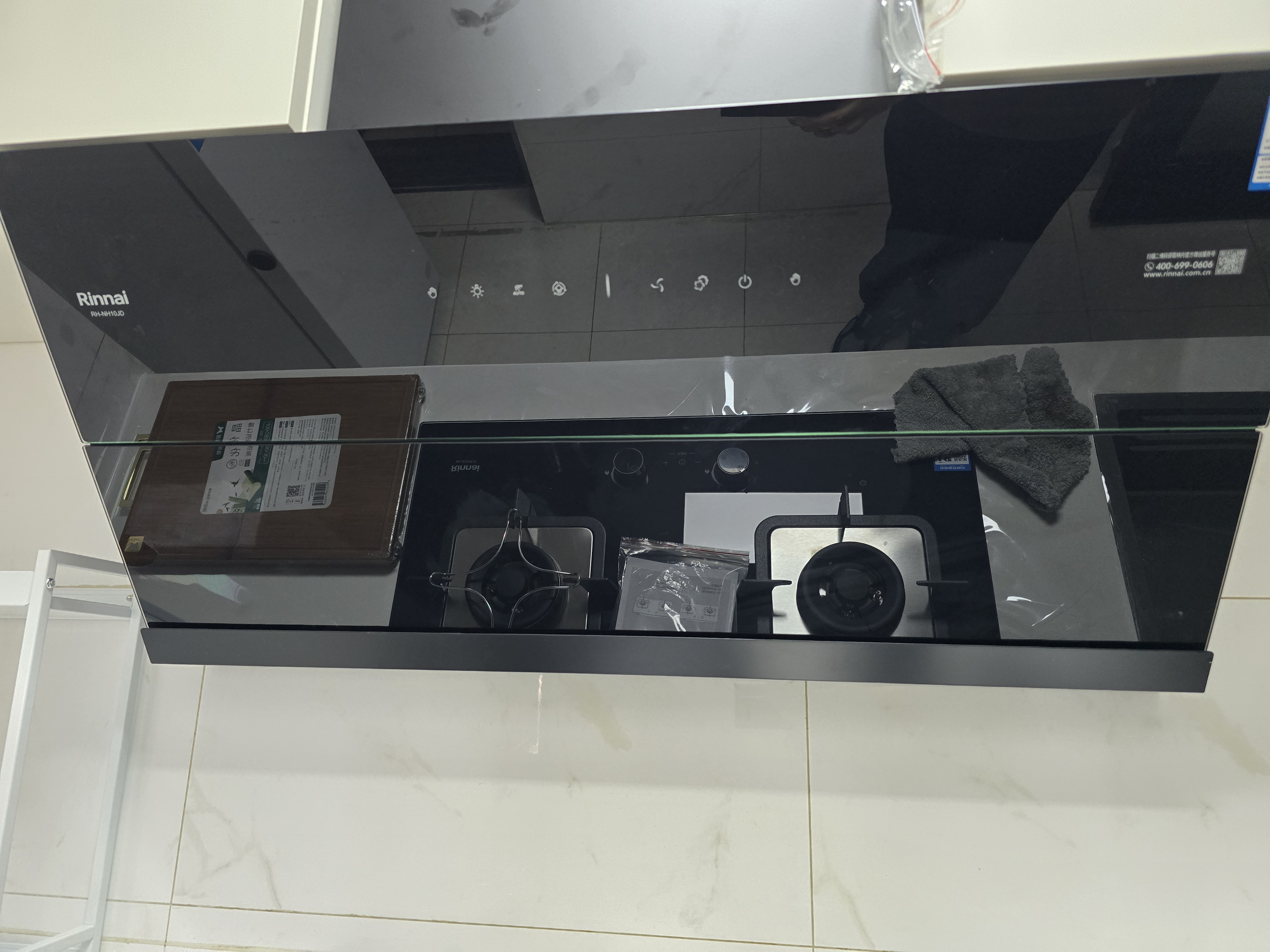 林内（Rinnai）燃气灶家用嵌入式天燃气灶台嵌两用可调节5.2kW定时猛火爆炒天然气灶 2E07MTX 实拍图