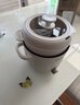 美的（Midea）电煮锅 泡面火锅宿舍小电锅 电蒸锅 多功能家用电热锅 2.6L蒸煮一体 小型2-3人用 配带蒸笼XZE2076 实拍图