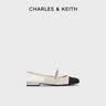 CHARLES&KEITH珠链绊带饰低跟凉鞋玛丽珍鞋女鞋子女生日礼物送女友CK1-70900382 CK1-70900382-2粉白色 39 实拍图